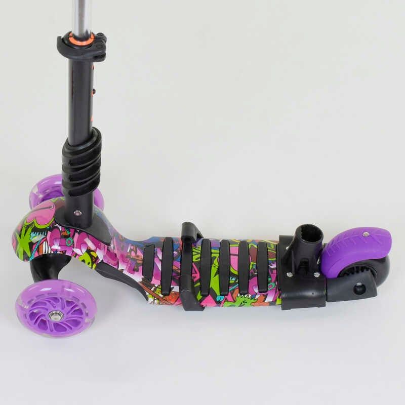 Самокат 5в1 13400 (1) Best Scooter, АБСТРАКЦІЯ, PU колеса, ПІДСВІЧУВАННЯ КОЛІС, в коробці фото 3 Самокат 5в1 13400 (1) Best Scooter, АБСТРАКЦІЯ, PU колеса, ПІДСВІЧУВАННЯ КОЛІС, в коробці фото 3