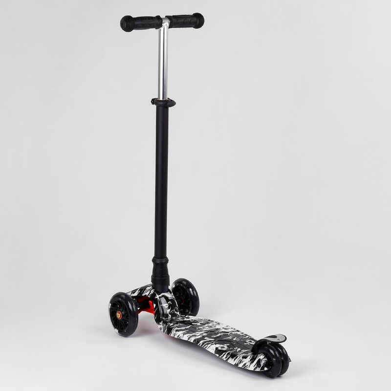 Самокат "Best Scooter" колеса PU, СВІТЛО, трубка керма алюмінієва, d передніх коліс = 12 см, d задніх коліс = 8 см, в коробці фото 3 Самокат "Best Scooter" колеса PU, СВІТЛО, трубка керма алюмінієва, d передніх коліс = 12 см, d задніх коліс = 8 см, в коробці фото 3