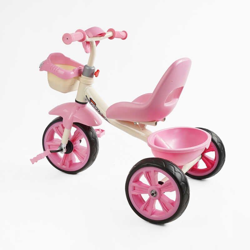 Велосипед 3-х колісний BS-60725 Best Trike (1) колеса EVA переднє 10’’, заднє 8’’, сталева рама, УКР. ОЗВУЧУВАННЯ, кошик, в коробці фото 3 Велосипед 3-х колісний BS-60725 Best Trike (1) колеса EVA переднє 10’’, заднє 8’’, сталева рама, УКР. ОЗВУЧУВАННЯ, кошик, в коробці фото 3