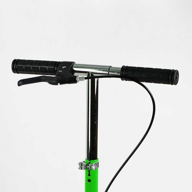 Самокат двухколесный Skyper Neon N-36719 (6) стальная рама, ручной тормоз, колеса PU диаметр 200мм, грипсы резиновые фото 3 Самокат двухколесный Skyper Neon N-36719 (6) стальная рама, ручной тормоз, колеса PU диаметр 200мм, грипсы резиновые фото 3