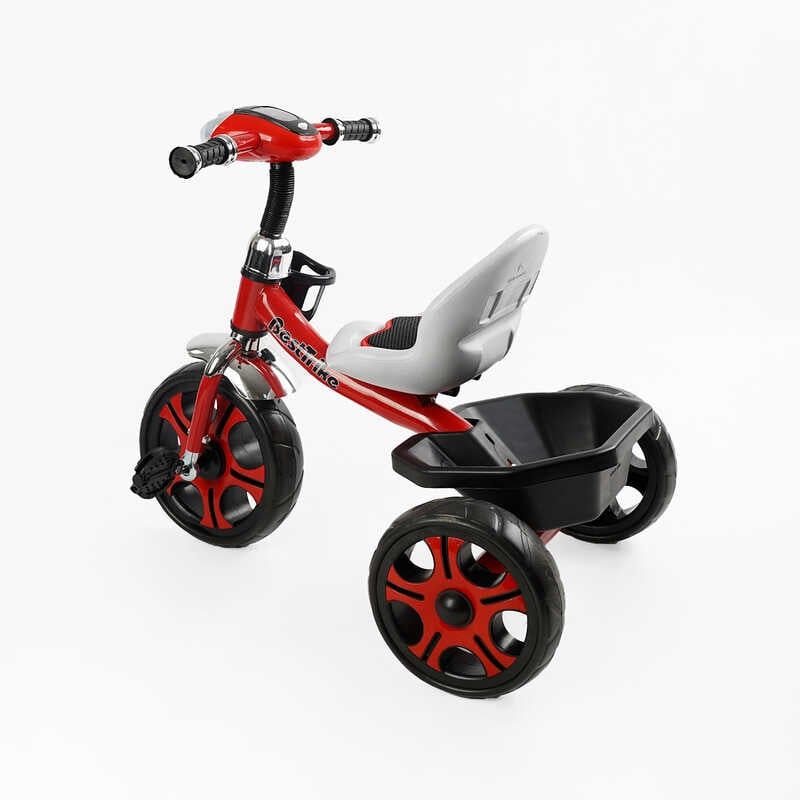 Велосипед 3-х колісний BS-21505 Best Trike (1) колеса EVA переднє 12’’, заднє 10’’, сталева рама, фара з музикою та світлом, кошик, в коробці фото 3 Велосипед 3-х колісний BS-21505 Best Trike (1) колеса EVA переднє 12’’, заднє 10’’, сталева рама, фара з музикою та світлом, кошик, в коробці фото 3