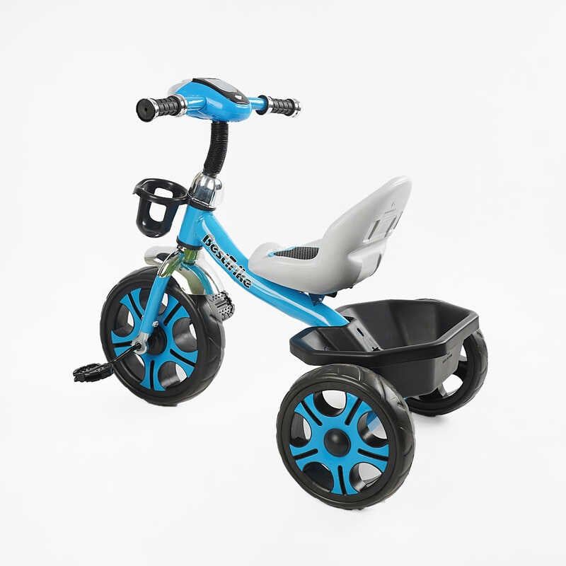 Велосипед 3-х колісний BS-24513 Best Trike (1) колеса EVA переднє 12’’, заднє 10’’, сталева рама, фара з музикою та світлом, кошик, в коробці фото 3 Велосипед 3-х колісний BS-24513 Best Trike (1) колеса EVA переднє 12’’, заднє 10’’, сталева рама, фара з музикою та світлом, кошик, в коробці фото 3