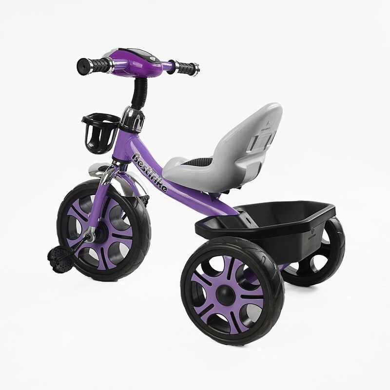 Велосипед 3-х колісний BS-27102 Best Trike (1) колеса EVA переднє 12’’, заднє 10’’, сталева рама, фара з музикою та світлом, кошик, в коробці фото 3 Велосипед 3-х колісний BS-27102 Best Trike (1) колеса EVA переднє 12’’, заднє 10’’, сталева рама, фара з музикою та світлом, кошик, в коробці фото 3