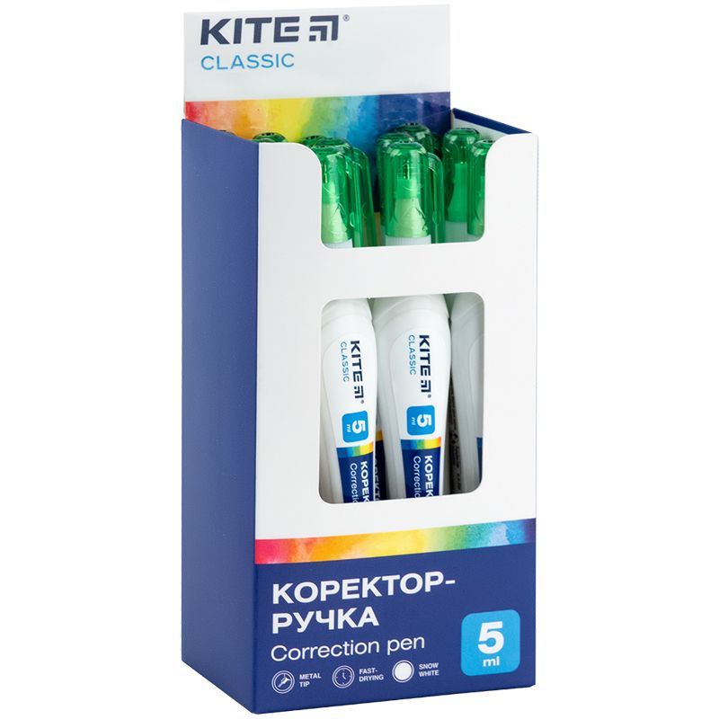 Коректор-ручка, 5 мл Kite Classic  фото 3