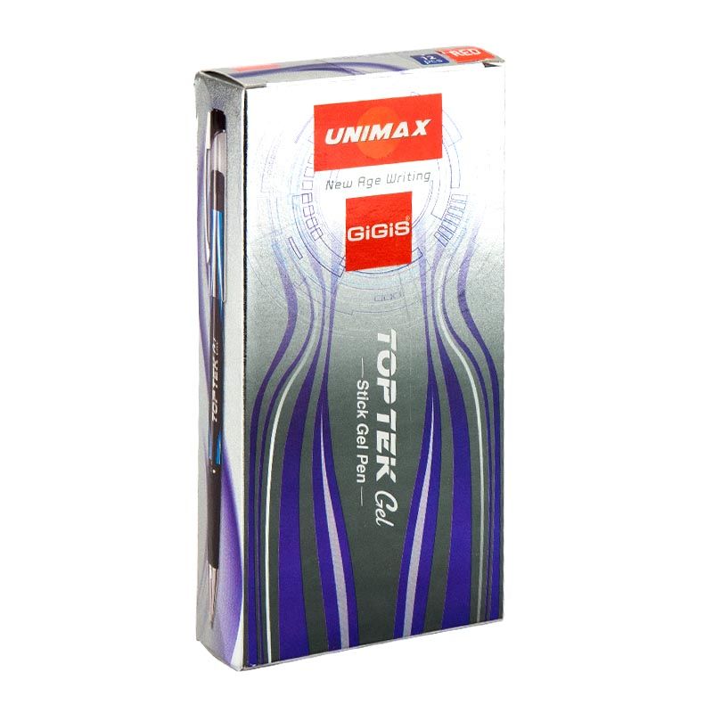 Ручка гелева Top Tek Gel, червона  фото 3