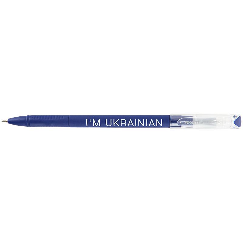 Ручка кулькова Direkt I'm ukrainian, синя  фото 3