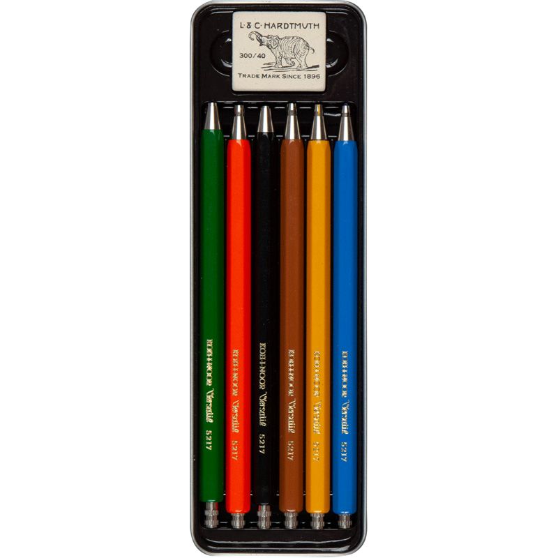 Набір цангових олівців Diamond Pencils, мет. пенал, 6 шт. фото 3 Набір цангових олівців Diamond Pencils, мет. пенал, 6 шт. фото 3