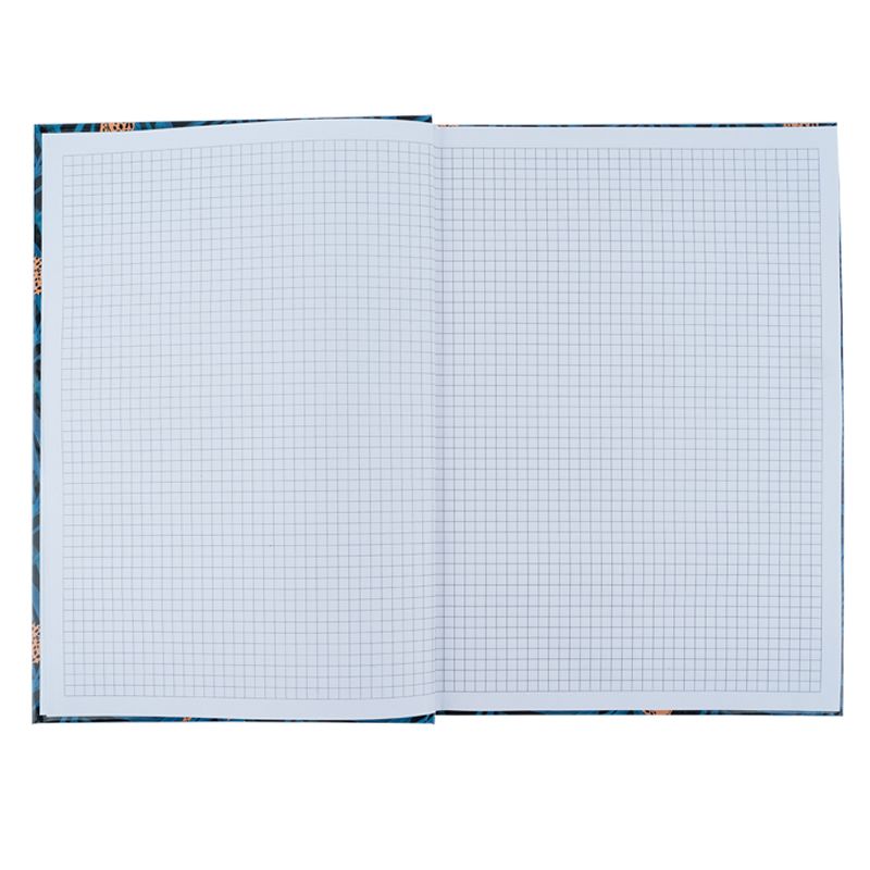 Книга записна А4, 96арк. , кліт. , Leopard, темно синя фото 3 Книга записна А4, 96арк. , кліт. , Leopard, темно синя фото 3