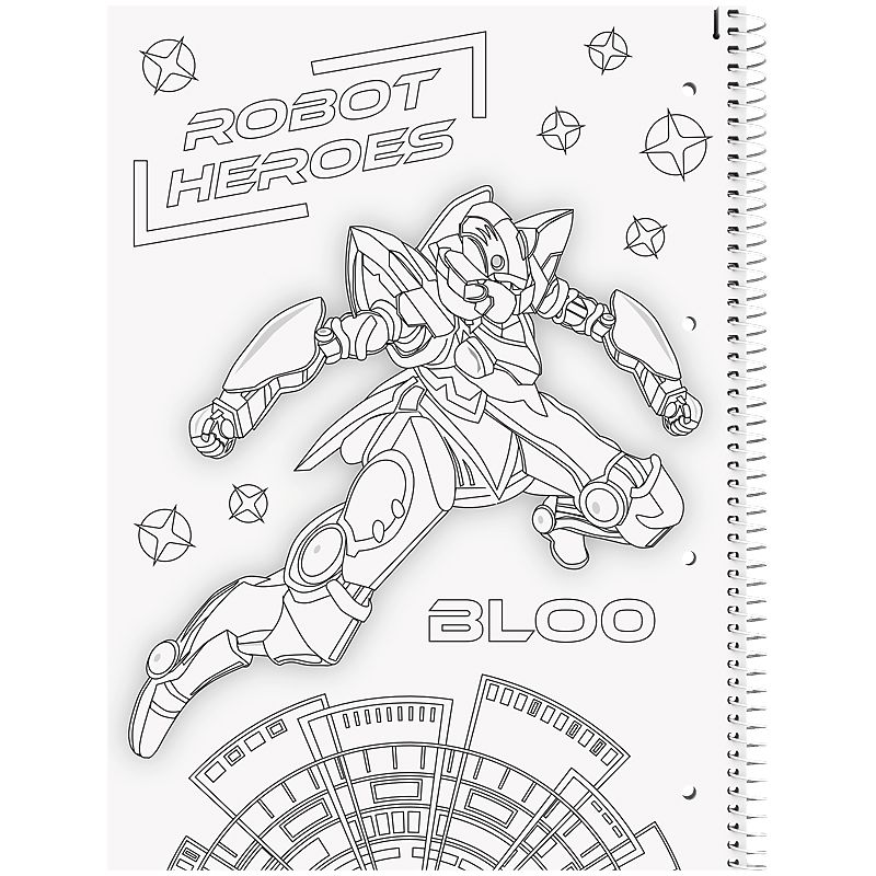 Коледж-блок А4 Premium, клітинка, 80 арк. , Robot Heroes фото 3 Коледж-блок А4 Premium, клітинка, 80 арк. , Robot Heroes фото 3