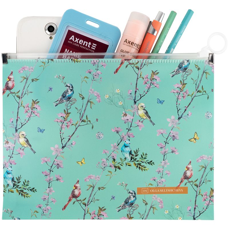 Папка на блискавці zip-lock А5+ OS Spring фото 3 Папка на блискавці zip-lock А5+ OS Spring фото 3