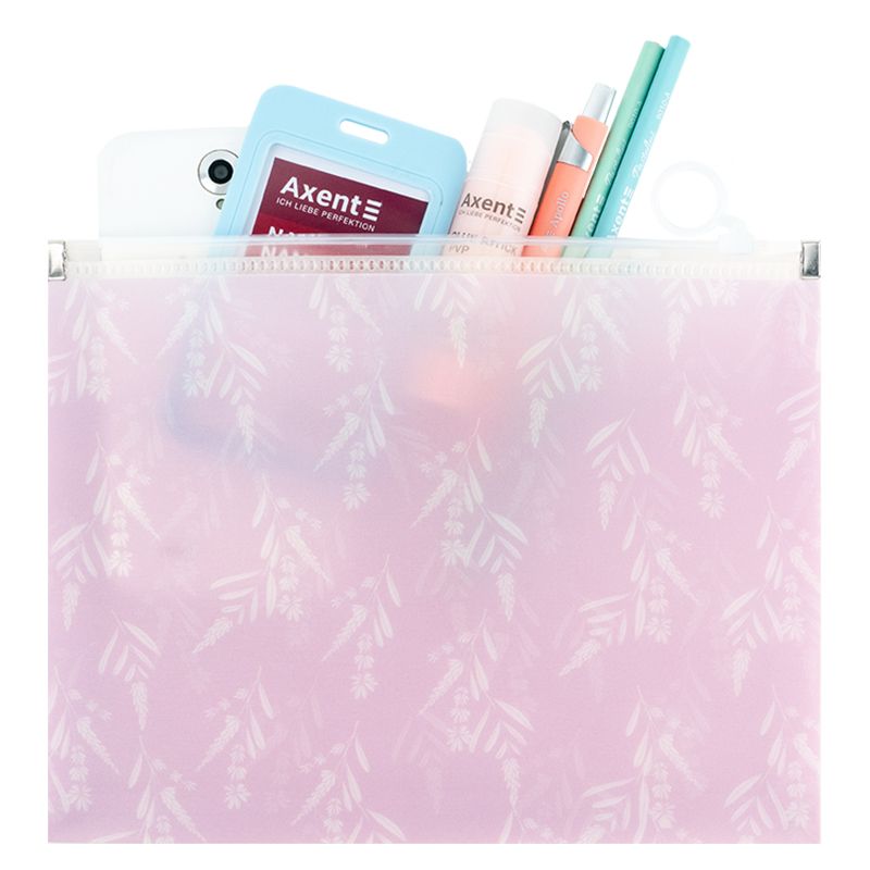 Папка на блискавці zip-lock А5+ Lavender-3 фото 3 Папка на блискавці zip-lock А5+ Lavender-3 фото 3