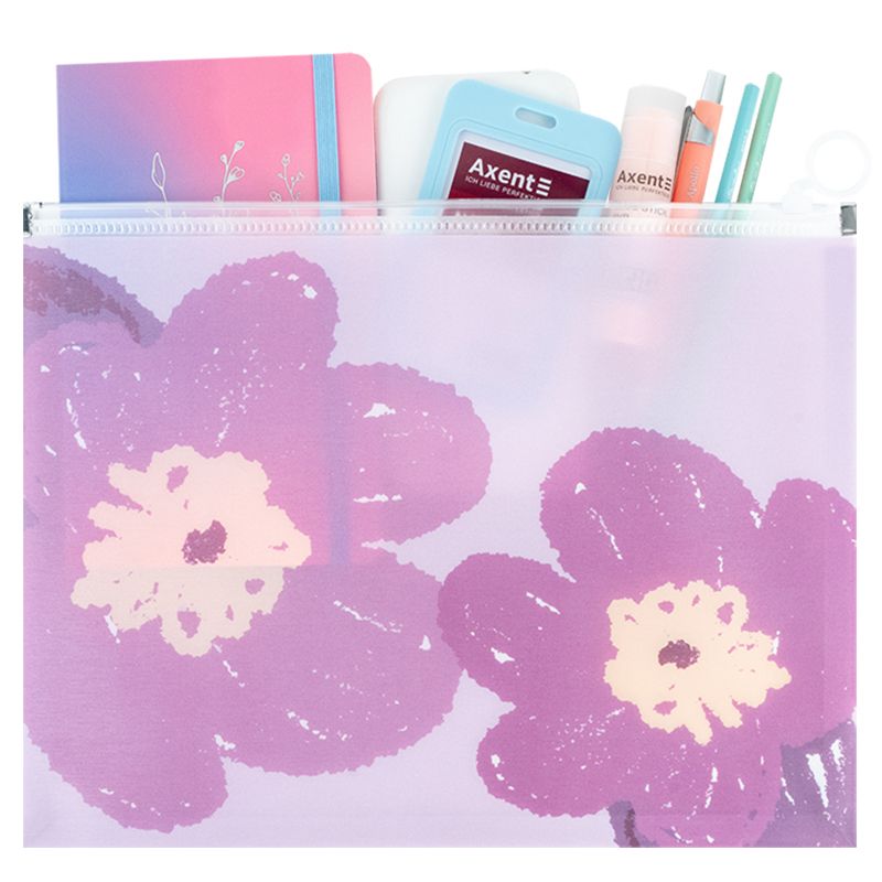 Папка на блискавці zip-lock А4+ Lavender-4  фото 3