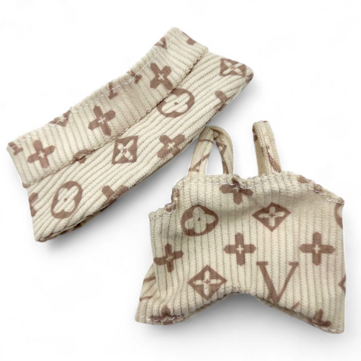 Одяг для Лабубу Louis Vuitton, Gucci (на стандартний розмір іграшки - 15-16 см) фото 3 Одяг для Лабубу Louis Vuitton, Gucci (на стандартний розмір іграшки - 15-16 см) фото 3