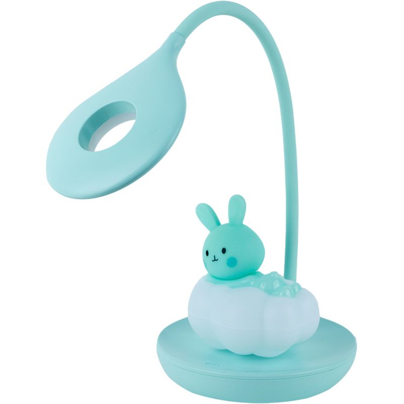 Настільна лампа LED з акумулятором Cloudy Bunny, зелений фото 3 Настільна лампа LED з акумулятором Cloudy Bunny, зелений фото 3