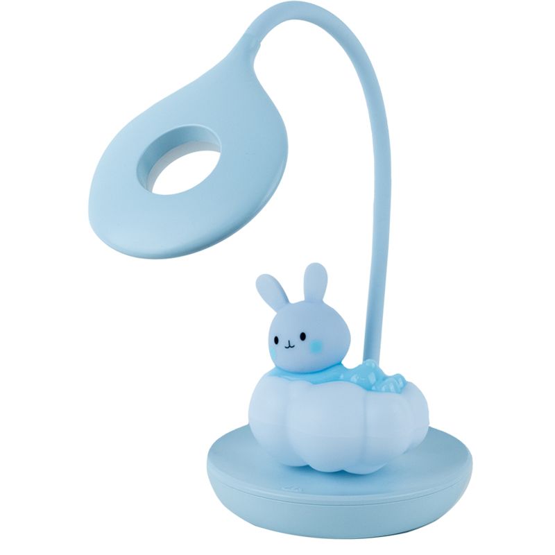 Настільна лампа LED з акумулятором Cloudy Bunny, блакитний фото 3 Настільна лампа LED з акумулятором Cloudy Bunny, блакитний фото 3