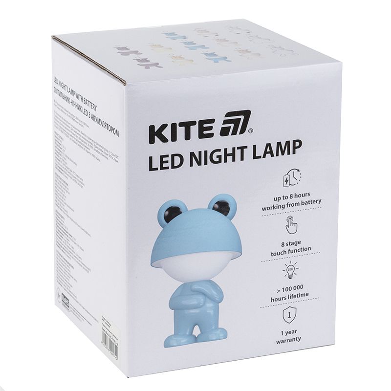 Світильник-нічник LED з акумулятором Dreamy Froggy, білий фото 3 Світильник-нічник LED з акумулятором Dreamy Froggy, білий фото 3