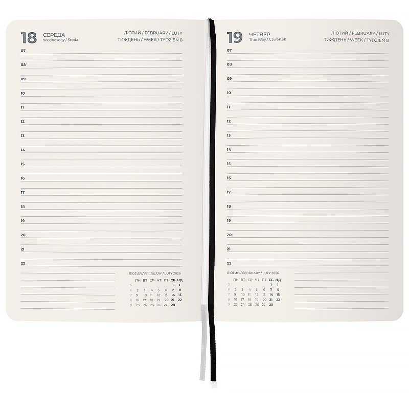 Щоденник 2026 Partner City Soft, 145*210, чорний фото 3 Щоденник 2026 Partner City Soft, 145*210, чорний фото 3