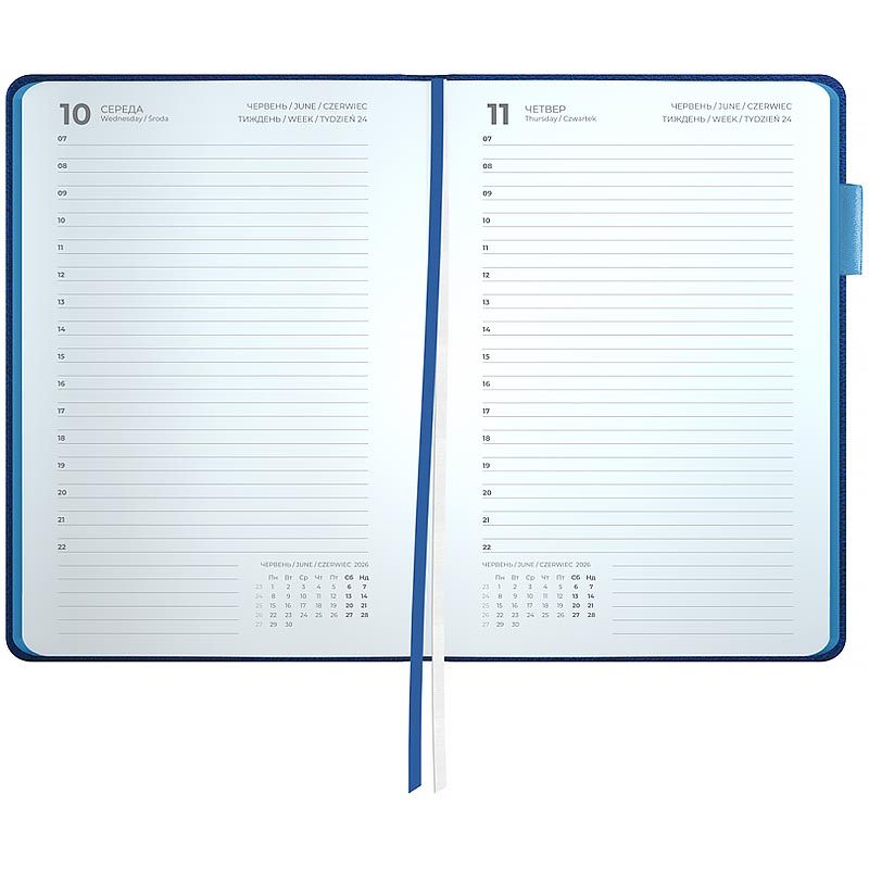 Щоденник 2026 Partner Soft Muse, 145*210, синій фото 3 Щоденник 2026 Partner Soft Muse, 145*210, синій фото 3