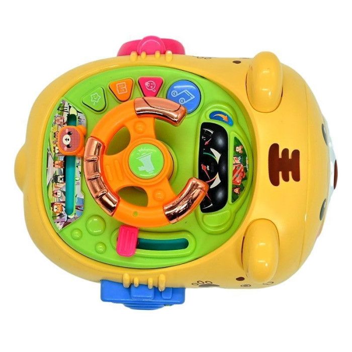 Кермо "Кіт-мандрівник", звук, світло, укр (жовтий) БОРДО кермо  фото 3