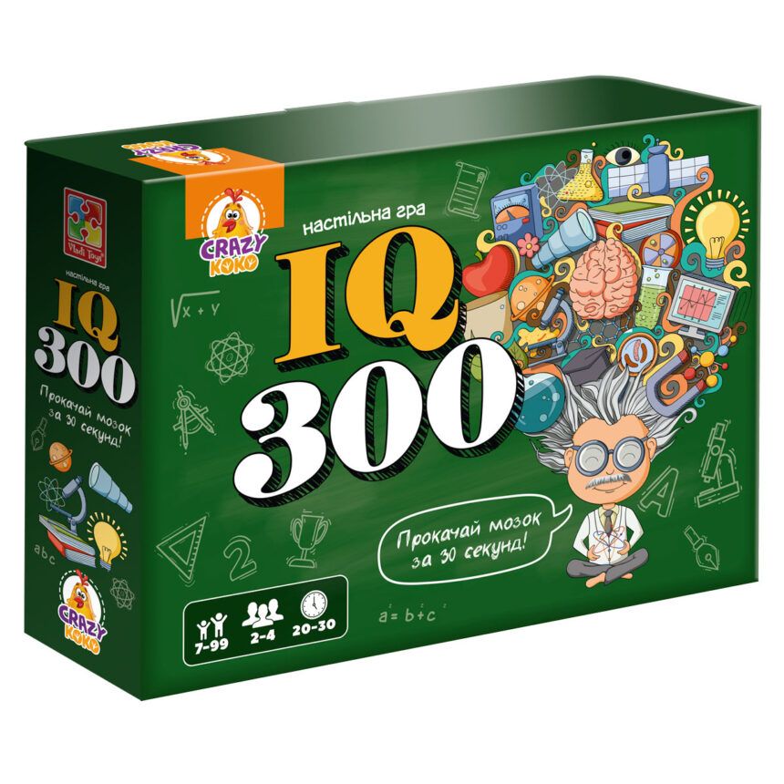 Гра настільна, розважальна "IQ300" (укр) фото 3 Гра настільна, розважальна "IQ300" (укр) фото 3