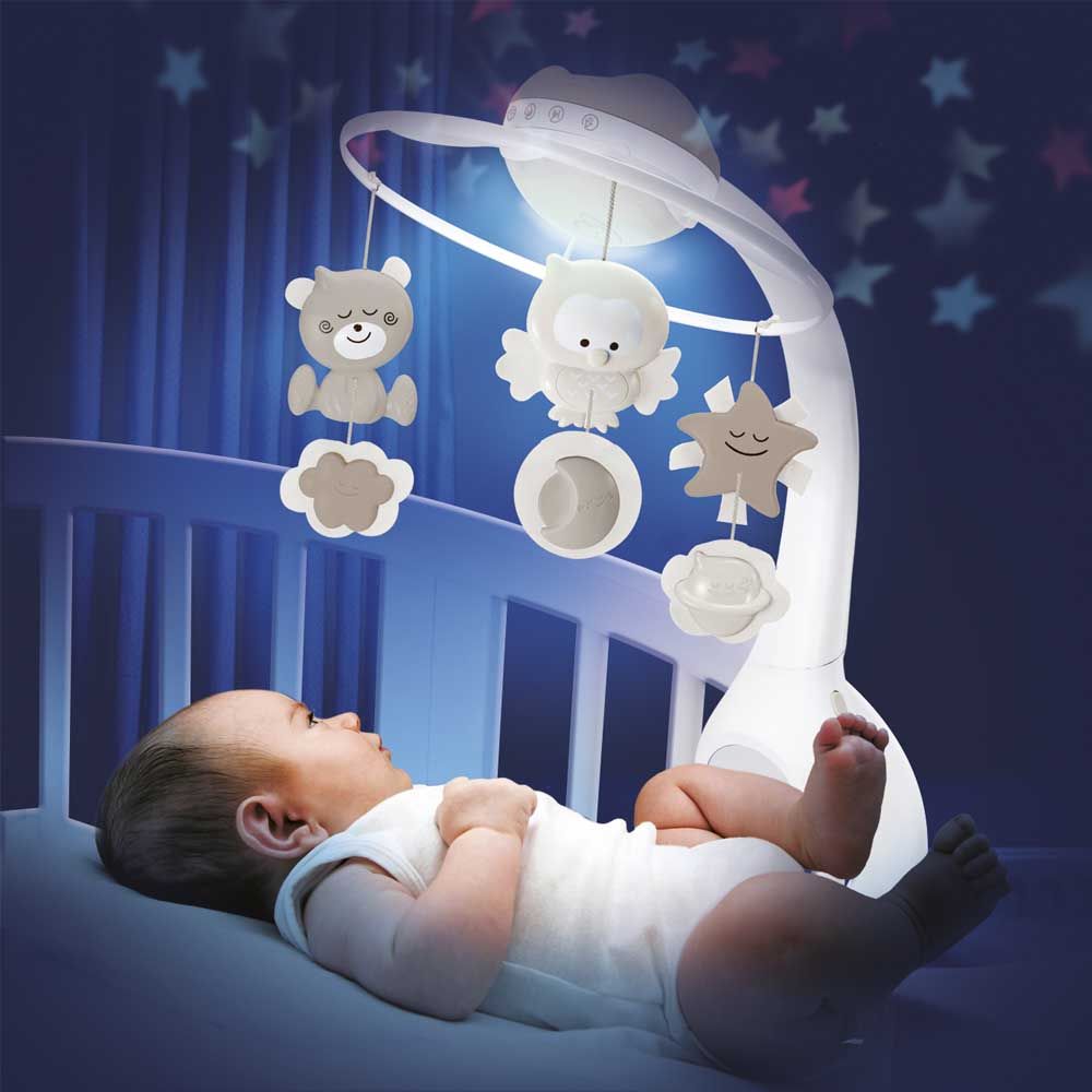 INFANTINO Мобіль музичний з проектором 3 в 1, сірий  фото 3 INFANTINO Мобіль музичний з проектором 3 в 1, сірий  фото 3