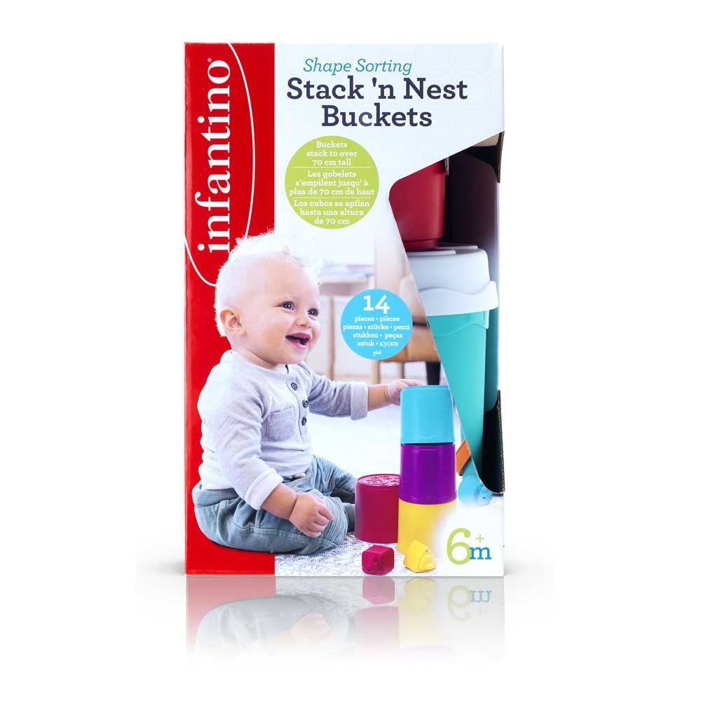 INFANTINO Розвиваючий набір сортер Райдужна вежа  фото 3