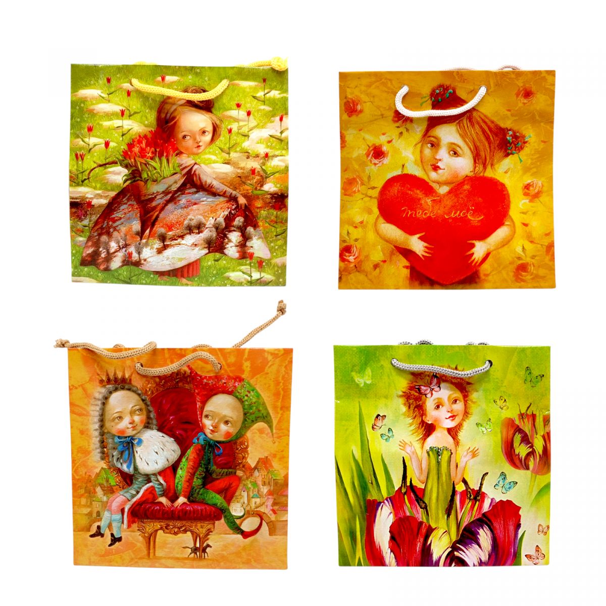 Пакет паперовий 16*16*7 мікс видів  фото 3