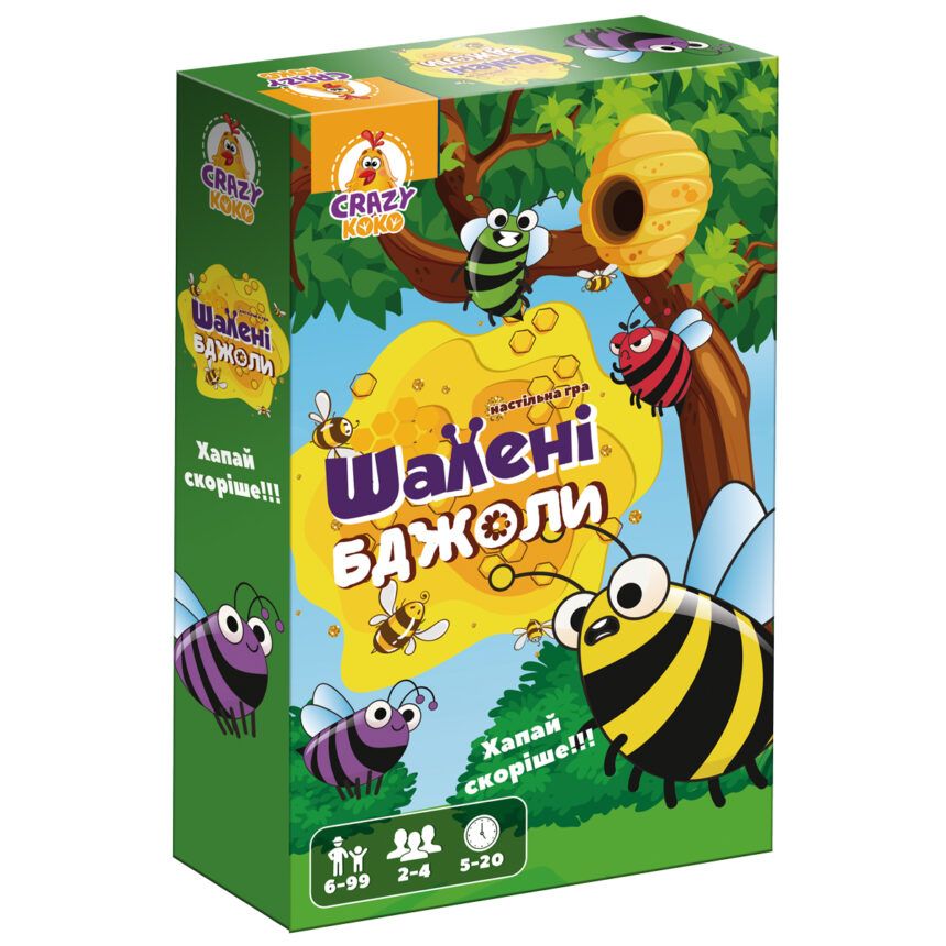Гра настільна розважальна.  Шалені бджоли  фото 3