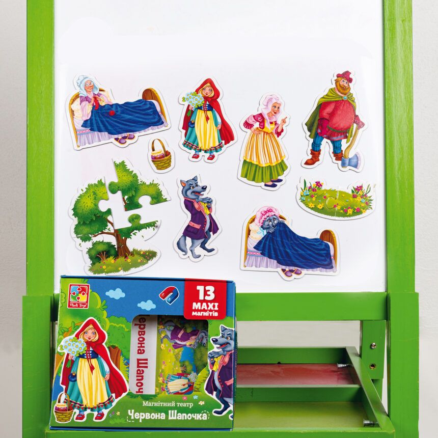 Гра настільна "Магнітний театр.  Червона шапочка"  фото 3