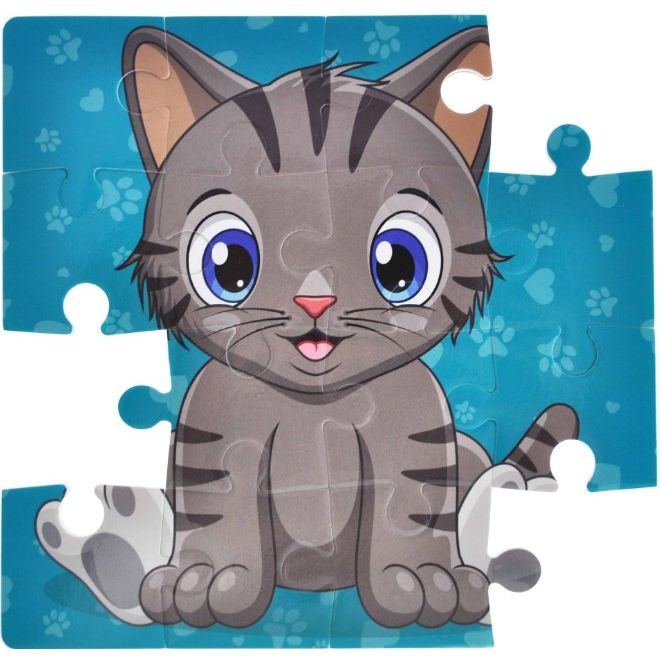 Пазли фомові, магнітні, 16 ел "Кошеня"  фото 3