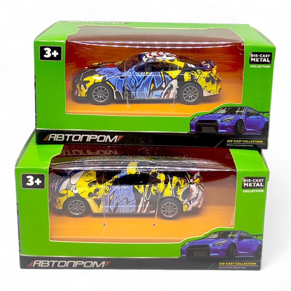 Машинка металева "АВТОПРОМ, графіті" мікс видів  фото 3