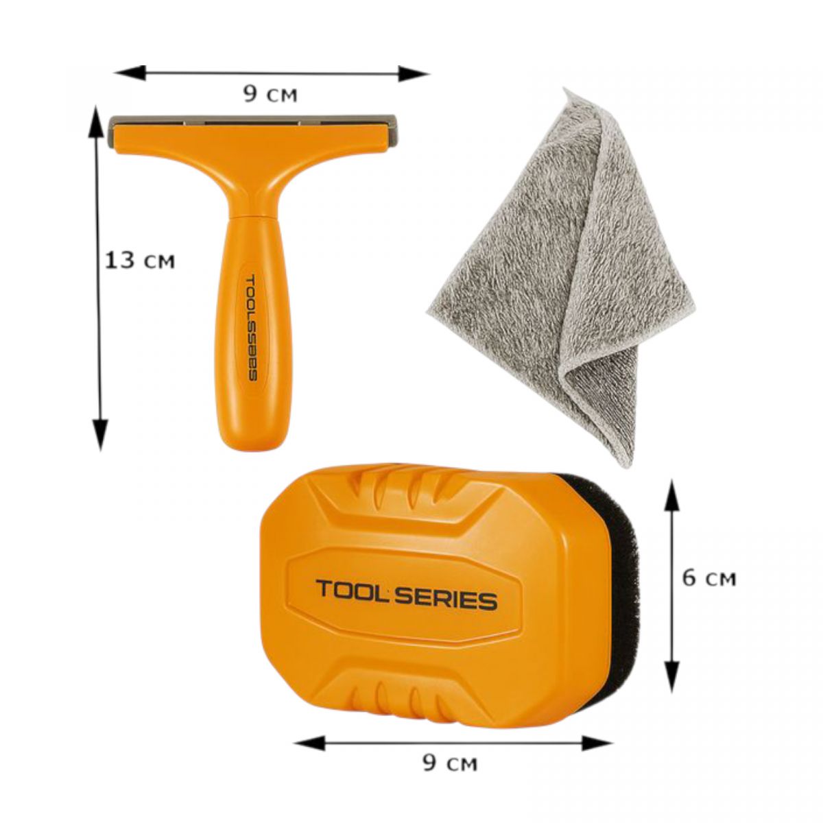 Мойка помповая система закачки воды, механический принцип, скребок, губка, тряпка, в коробке  фото 3