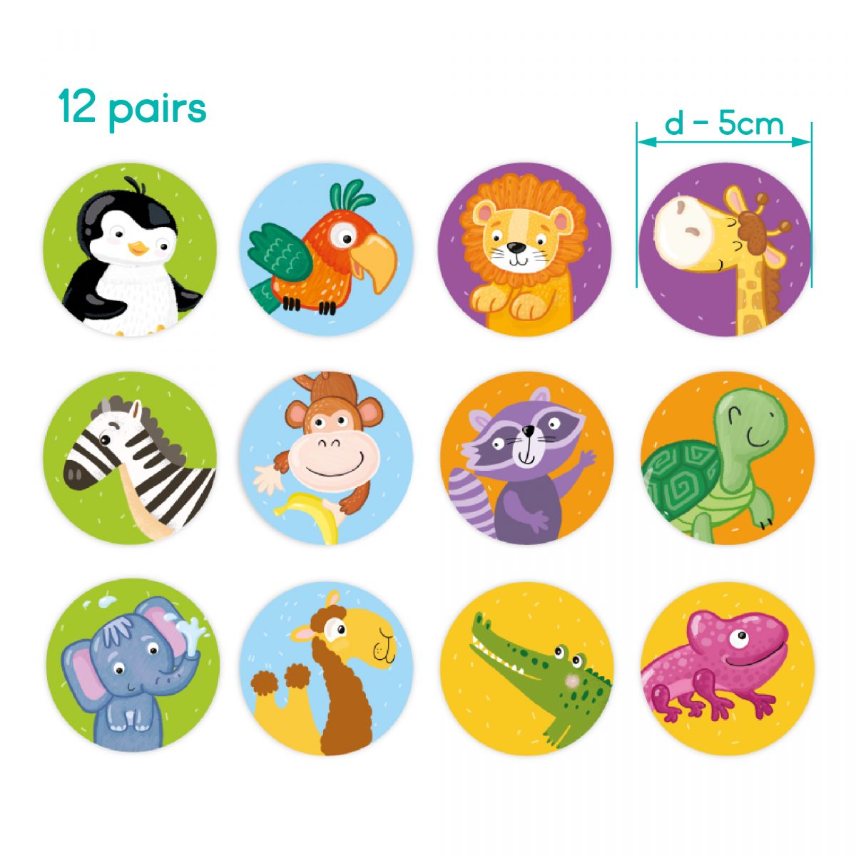 Гра "Мемо.  Дикі тварини"  фото 3