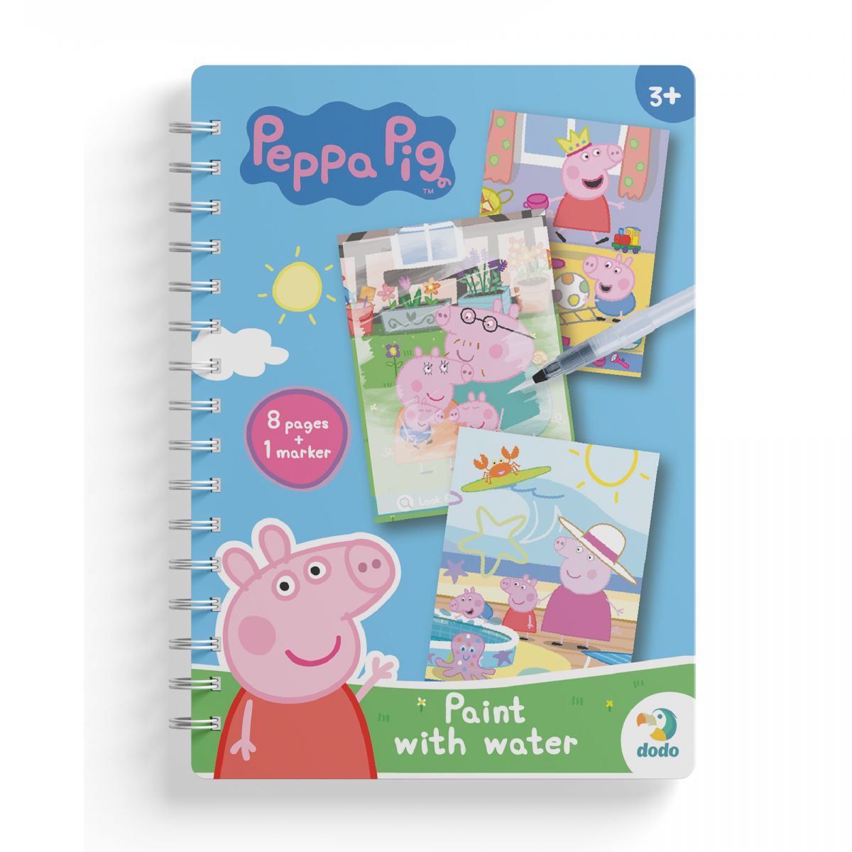 Водна розмальовка "Peppa Pig" 8 сторінок  фото 3