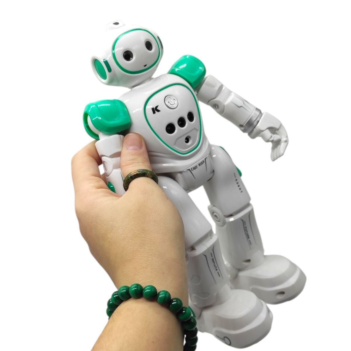 Робот на радіокеруванні (БІРЮЗОВИЙ) коробка - 23х10,5х31 см  фото 3