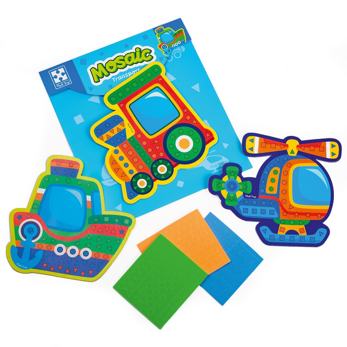 Набір для творчості (мʼяка мозаїка) "Транспорт"  фото 3
