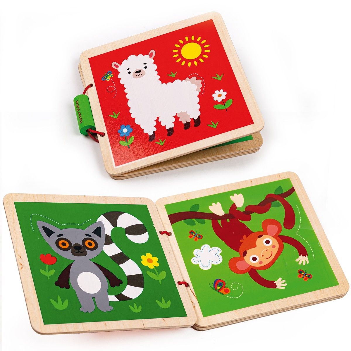 Деревянная игрушка "Деревянная книга.  Зоопарк"  фото 3