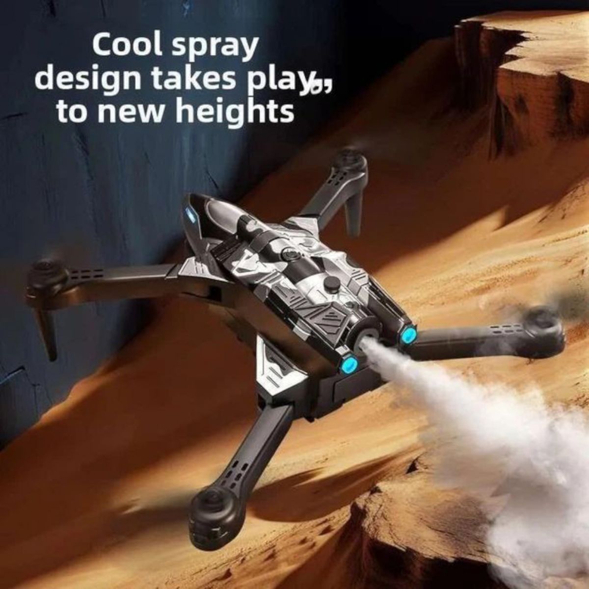 Квадрокоптер на радіокеруванні парогенерація, акумулятор, USB-кабель, викрутка, пульт, підсвічування, HD камера, сумка для зберігання, додаток, в коробці  фото 3