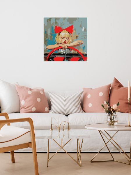 Картина за номерами - "Круте дівчисько" ©Mariia Kotiuzhynska, 50х50см  фото 3