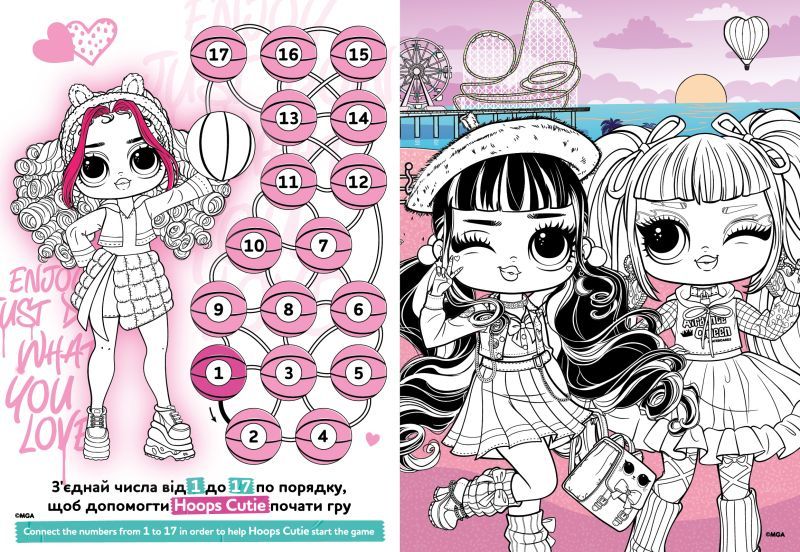 Книжка-розмальовка зі стікерами - "Skate Dance 3 Tweens"  фото 3