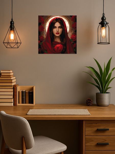 Картина за номерами - "Травнева троянда" ©art_selena_ua, 40х40см  фото 3