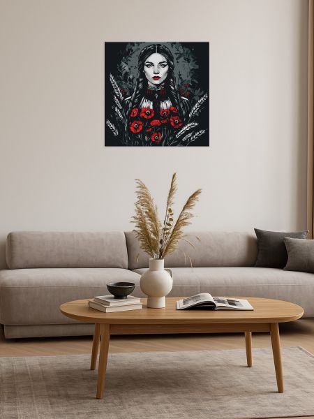 Картина за номерами - "Жіноча сила" ©art_selena_ua, 40х40см  фото 3