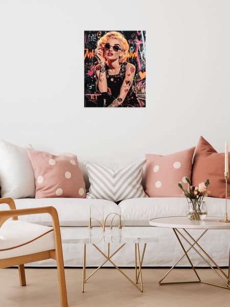 Картина за номерами - "Бунтарка Монро" ©art_selena_ua, 40х50см  фото 3