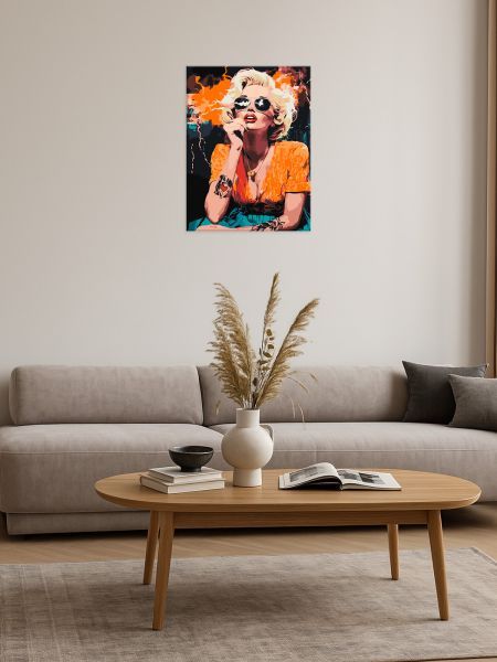 Картина за номерами - "Монро в Голлівуді" ©art_selena_ua, 30х40см  фото 3