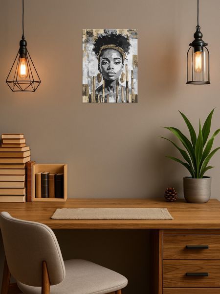 Картина за номерами - "Екзотичний монохром" ©art_selena_ua, 30х40см  фото 3