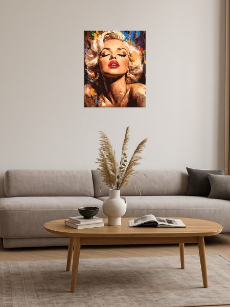 Картина за номерами - Яскрава Монро 40х50 см.  фото 3