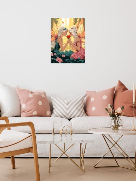 Картина за номерами - Феї серед квітів 30х40 см.  фото 3