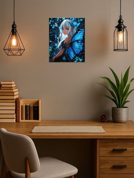 Картина за номерами - Чарівні метелики з фарбами металік extra 40х50 см.  фото 3