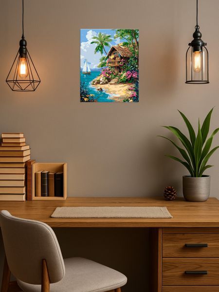 Картина за номерами - "Життя в тропіках" ©art_selena_ua, 40х50см  фото 3