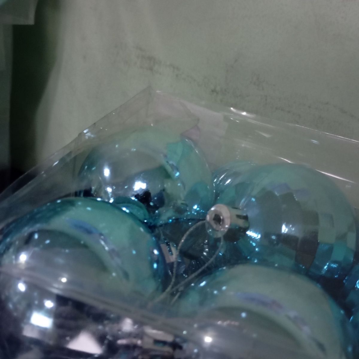 Уценка.  Новогодние украшения, шарики, 48 штук, в слюде - Повреждена упаковка  фото 3